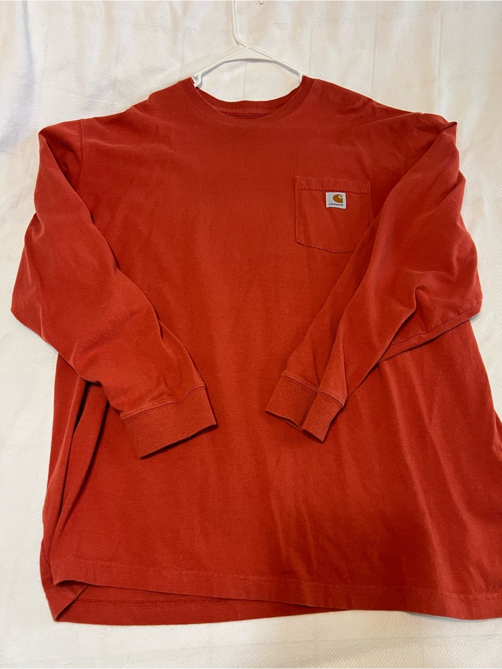 Carhartt Long Sleeve Pocket Tee - Burnt Orange